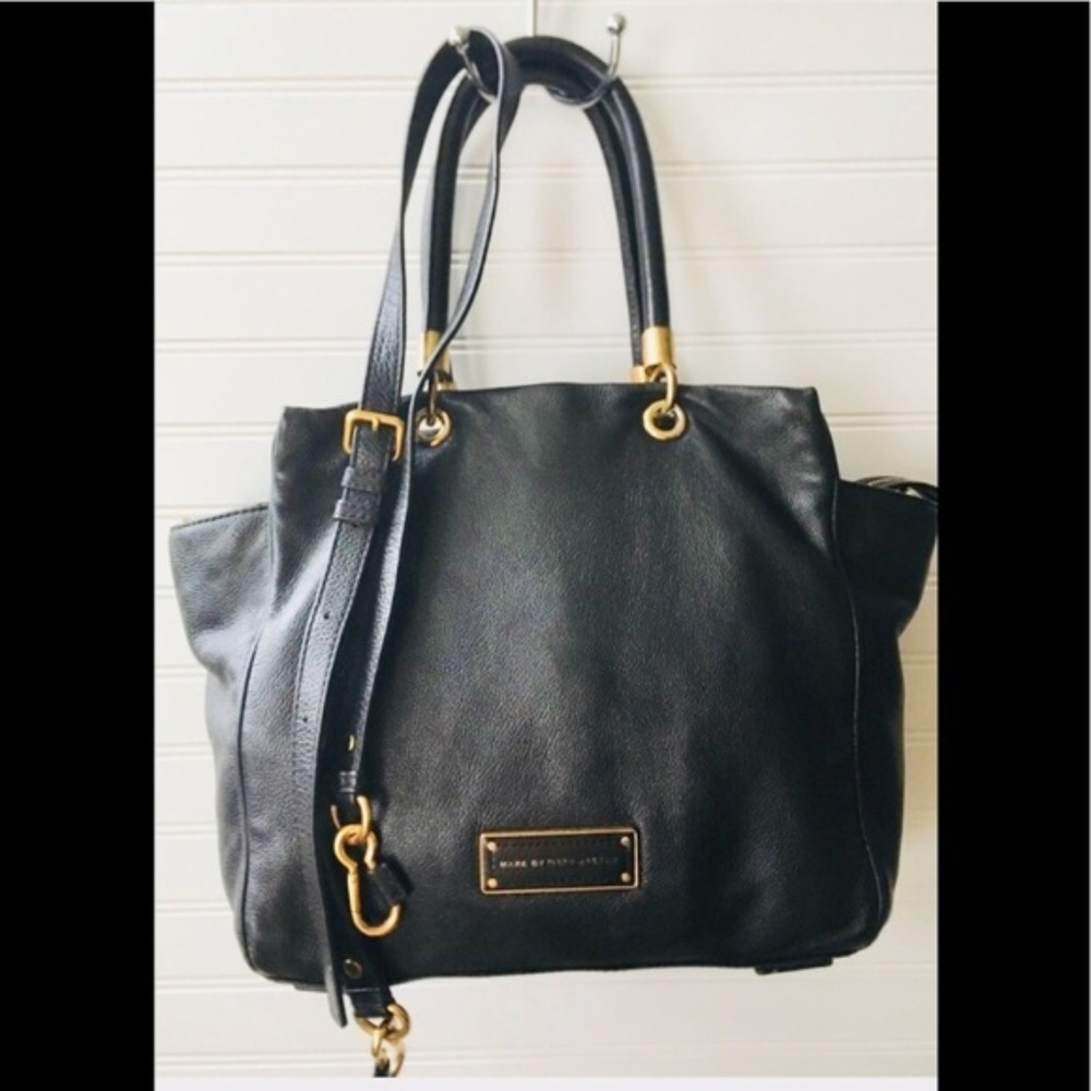Marc by Marc Jacobs Black Leather Tote/Crossbody